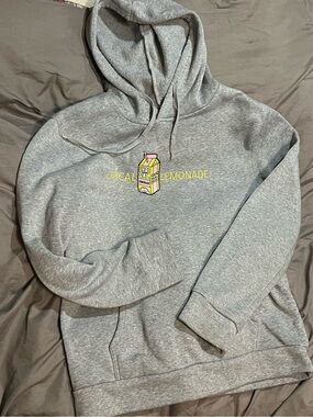 Cole Bennett Lyrical Lemonade Grey Graphic Pullover Hoodie Size Large